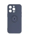 Etui Bizon Case Silicone Ring Sq do Apple iPhone 14 Pro šedé