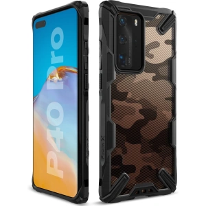 Kup Etui Ringke Fusion-X Huawei P40 Pro Camo (Moro) Negru - RGK1147MOB - {ean13} - Sklep Home Screen