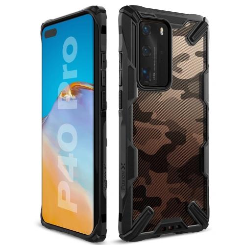 Kup Etui Ringke Fusion-X Huawei P40 Pro Camo (Moro) Fekete - RGK1147MOB - {ean13} - Sklep Home Screen