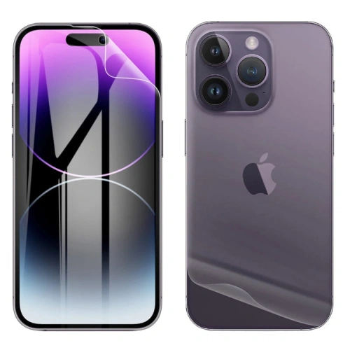 Kup Fólie hydrogelová na zadní a přední stranu Bizon Glass Hydrogel Apple iPhone 14 Pro Max - BIZ249 - {ean13} - Sklep Home Screen