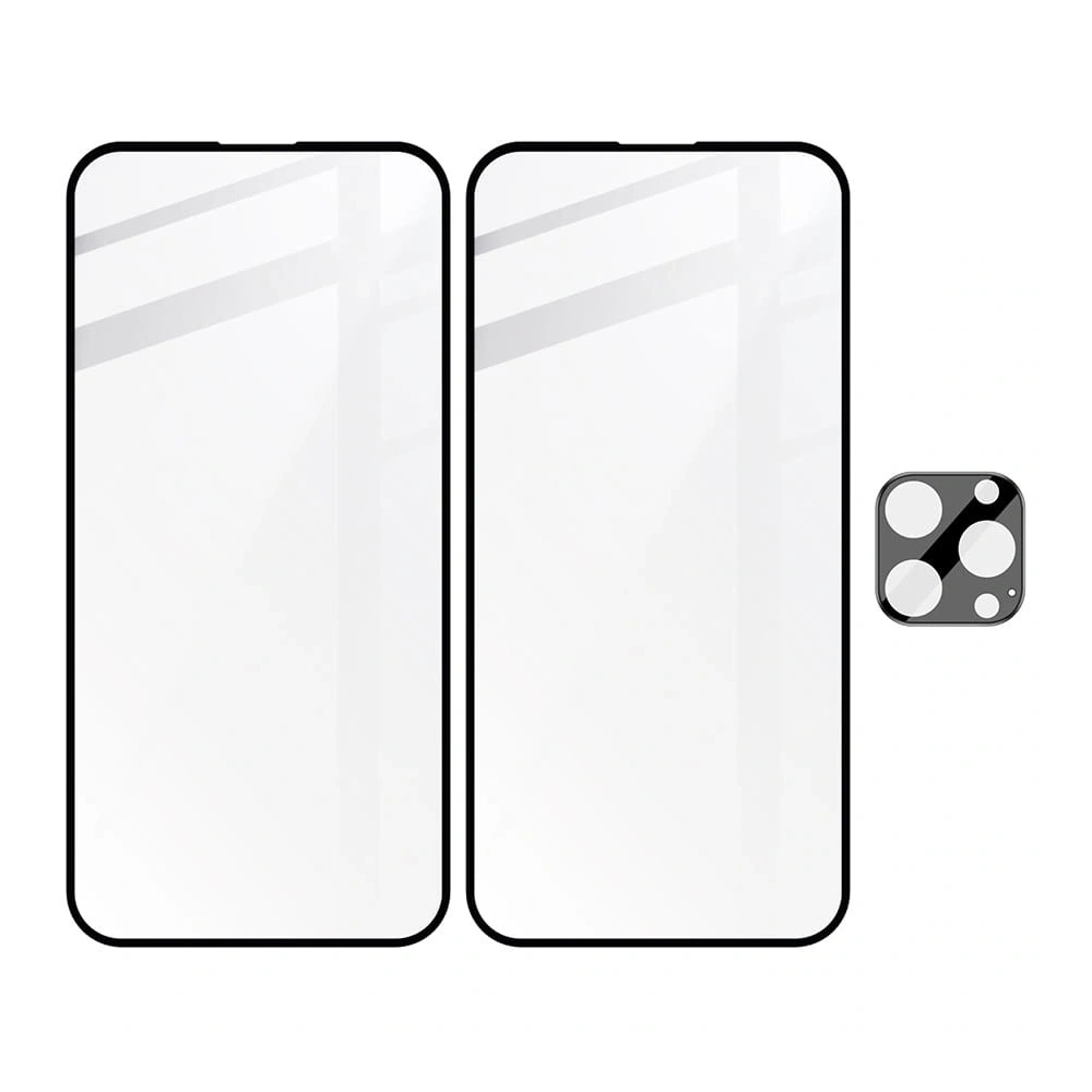 2x Szkło na ekran + szkło na aparat BIZON do Apple iPhone 14 Pro Max