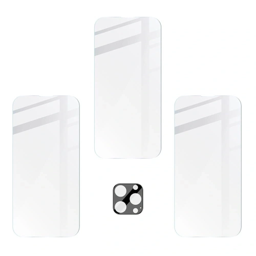 Kup 3x Szkło na ekran + szkło na aparat BIZON do Apple iPhone 14 Pro Max - BIZ253 - {ean13} - Sklep Home Screen