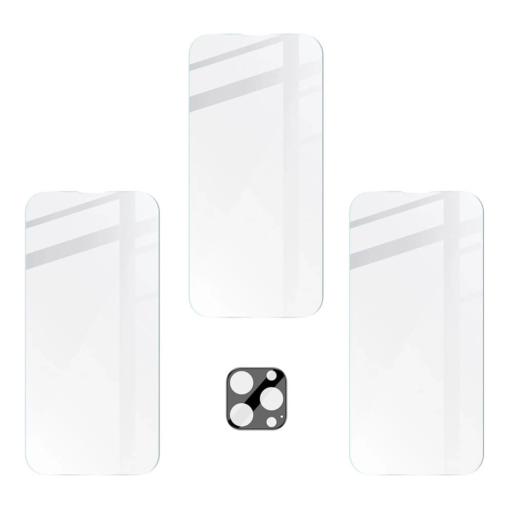 3x Szkło na ekran + szkło na aparat BIZON do Apple iPhone 14 Pro Max