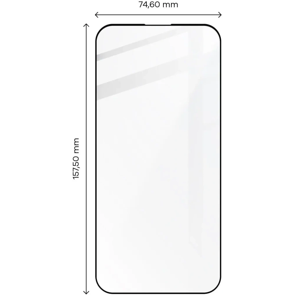Szkło hartowane Bizon Glass Edge 2 do Apple iPhone 14 Pro Max czarne
