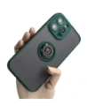 Kup Etui z uchwytem na palec Bizon Case Hybrid Ring do Apple iPhone 14 Pro Max zakouřené s tmavě zeleným rámečkem - BIZ256 - {ean13} - Sklep Home Screen