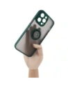 Kup Etui z uchwytem na palec Bizon Case Hybrid Ring do Apple iPhone 14 Pro Max zakouřené s tmavě zeleným rámečkem - BIZ256 - {ean13} - Sklep Home Screen