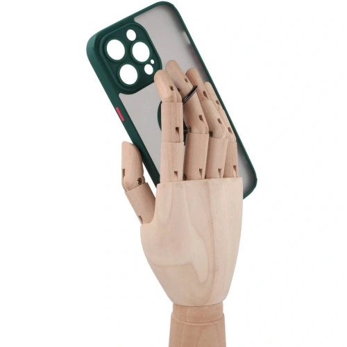 Kup Etui z uchwytem na palec Bizon Case Hybrid Ring do Apple iPhone 14 Pro Max zakouřené s tmavě zeleným rámečkem - BIZ256 - {ean13} - Sklep Home Screen