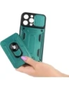 Kup Bizon Case Camshield Kartensteckplatz Ring Apple iPhone 14 Pro Max grün - BIZ257 - {ean13} - Sklep Home Screen