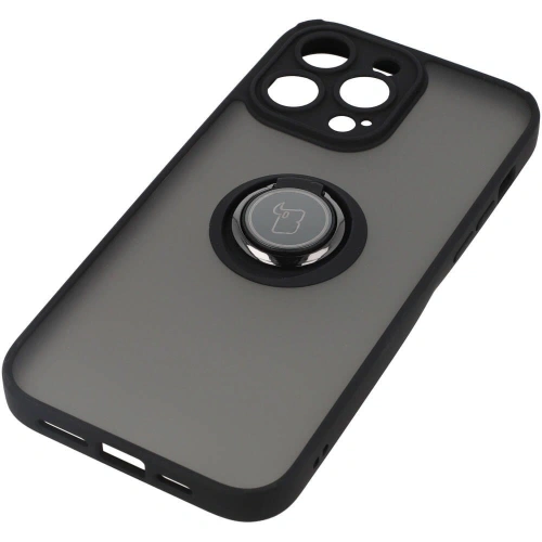 Buy Bizon Case Hybrid Ring Apple iPhone 14 Pro Max smoky with a black frame - BIZ259 - {ean13} - Home Screen Store Europe