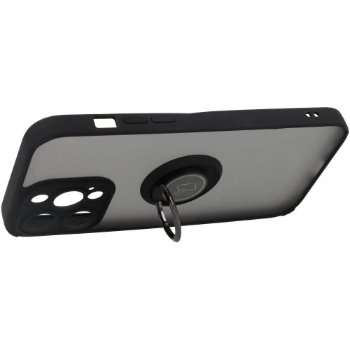 Buy Bizon Case Hybrid Ring Apple iPhone 14 Pro Max smoky with a black frame - BIZ259 - {ean13} - Home Screen Store Europe