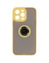 Buy Bizon Case Hybrid Ring Apple iPhone 14 Pro Max smoky with a yellow frame - BIZ260 - {ean13} - Home Screen Store Europe