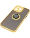 Kup Bizon Case Hybrid Ring Apple iPhone 14 Pro Max rauchig mit einem gelben Rahmen - BIZ260 - {ean13} - Sklep Home Screen
