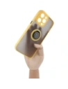 Kup Etui z uchwytem na palec Bizon Case Hybrid Ring do Apple iPhone 14 Pro Max przydymione z żółtą ramką - BIZ260 - {ean13} - Sklep Home Screen