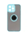 Kup Bizon Case Hybrid Ring Apple iPhone 14 Pro Max fumurii cu un cadru de culoare albastru deschis - BIZ261 - {ean13} - Sklep Home Screen