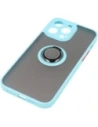 Kup Bizon Case Hybrid Ring Apple iPhone 14 Pro Max fumurii cu un cadru de culoare albastru deschis - BIZ261 - {ean13} - Sklep Home Screen