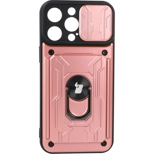 Kup Bizon Case Camshield Kártyahely Gyűrű Apple iPhone 14 Pro Max világos rózsaszín - BIZ263 - {ean13} - Sklep Home Screen