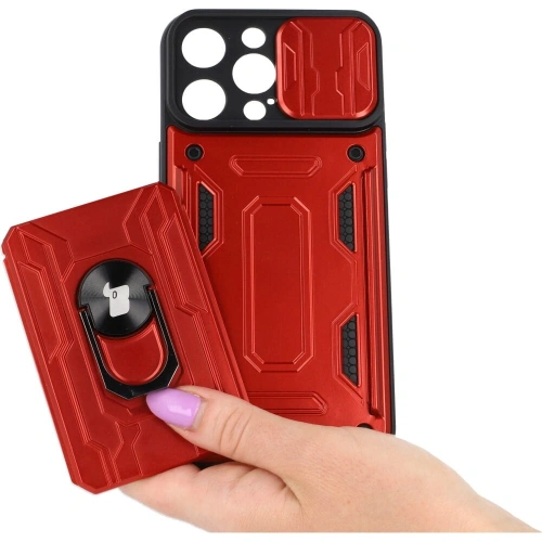 Buy Bizon Case Camshield Card Slot Ring Apple iPhone 14 Pro Max red - BIZ264 - {ean13} - Home Screen Store Europe
