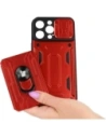Buy Bizon Case Camshield Card Slot Ring Apple iPhone 14 Pro Max red - BIZ264 - {ean13} - Home Screen Store Europe