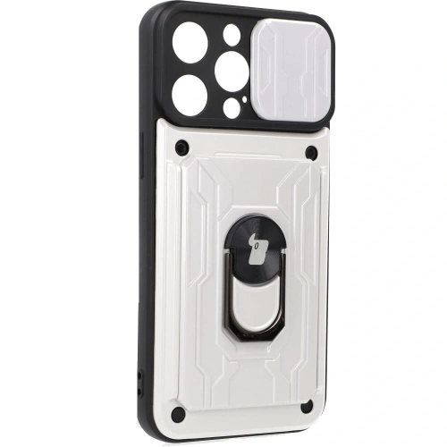 Kup Bizon Case Camshield Kartensteckplatz Ring Apple iPhone 14 Pro Max weiß - BIZ265 - {ean13} - Sklep Home Screen