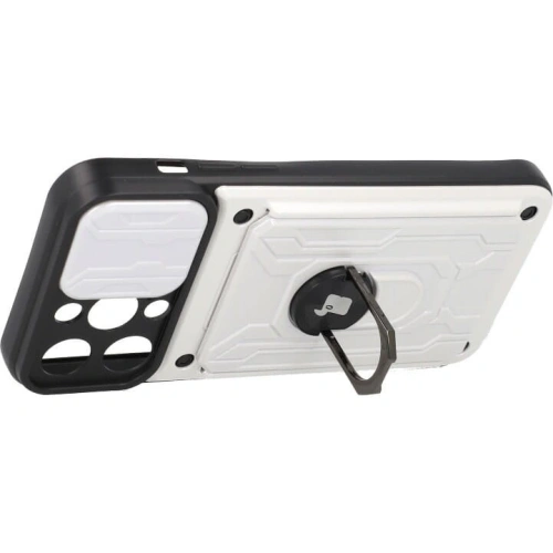 Kup Etui Bizon Case Camshield Card Slot Ring do Apple iPhone 14 Pro Max białe - BIZ265 - {ean13} - Sklep Home Screen