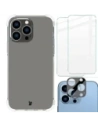 Bizon Case Clear Pack carcasă + 2x sticlă pentru ecran + sticlă pentru obiectiv Apple iPhone 14 Pro Max transparentă