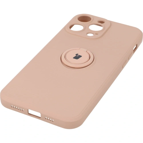 Kup Bizon Case Silicone Ring Sq Apple iPhone 14 Pro Max roz deschis - BIZ267 - {ean13} - Sklep Home Screen