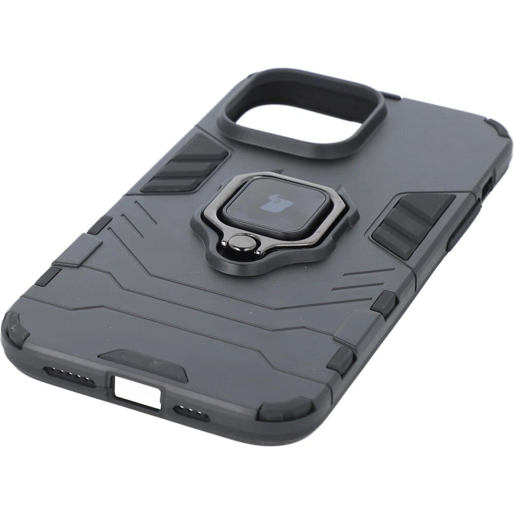 Etui Bizon Case Armor Ring do Apple iPhone 14 Pro Max czarne