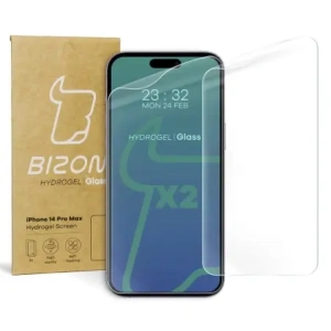 Kup Fólie hydrogelová na displej Bizon Glass Hydrogel pro Apple iPhone 14 Pro Max [2 PACK] - BIZ270 - {ean13} - Sklep Home Screen