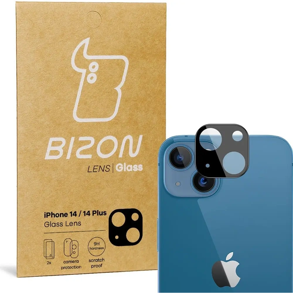 Szkło na aparat Bizon Glass Lens do Apple iPhone 14 / 14 Plus [2 PACK]