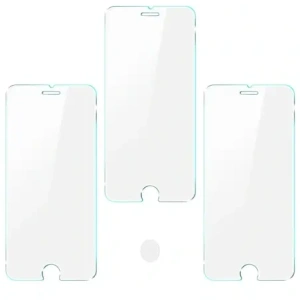 Kup Bizon Glas Klar gehärtetes Glas - 3 Stück + Linsenglas Apple iPhone SE 2022/2020 8/7 - BIZ275 - {ean13} - Sklep Home Screen