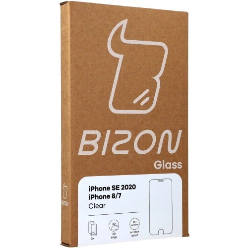 Buy Bizon Glass Clear tempered glass - 3 pcs. + lens glass Apple iPhone SE 2022/2020 8/7 - BIZ275 - {ean13} - Home Screen Store Europe