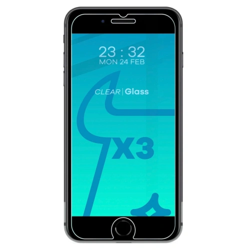 Buy Bizon Glass Clear tempered glass - 3 pcs. + lens glass Apple iPhone SE 2022/2020 8/7 - BIZ275 - {ean13} - Home Screen Store Europe