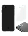 Bizon Case Clear Pack case + 2x screen glass + lens glass Apple iPhone SE 2022/2020 8/7 clear