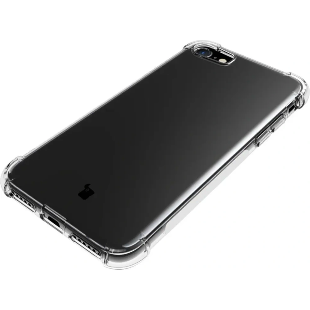 Etui + 2x szkło na ekran + obiektyw Bizon Case Clear Pack do Apple iPhone SE 2022/2020 8/7 przezroczyste