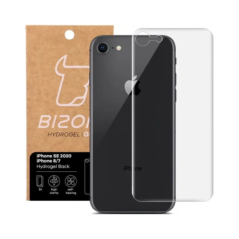 Folia hydrożelowa na tył Bizon Glass Hydrogel Apple iPhone SE 2022/2020/ 8/ 7  [2 PACK]