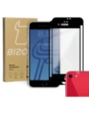 Bizon Glass Edge sticlă temperată - [2 PACK] + protecție pentru lentilă Apple iPhone SE 2022/2020 8/7 negru