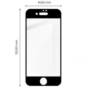 Kup Bizon Glass Edge gehärtetes Glas - [2 PACK] + Linsenschutz Apple iPhone SE 2022/2020 8/7 schwarz - BIZ281 - {ean13} - Sklep Home Screen