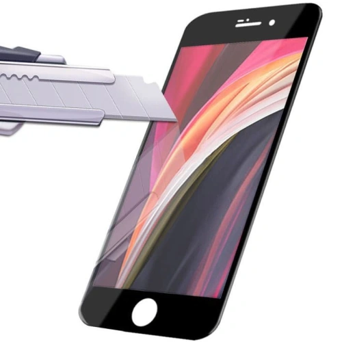 Buy Bizon Glass Edge tempered glass - [2 PACK] + lens protection Apple iPhone SE 2022/2020 8/7 black - BIZ281 - {ean13} - Home Screen Store Europe
