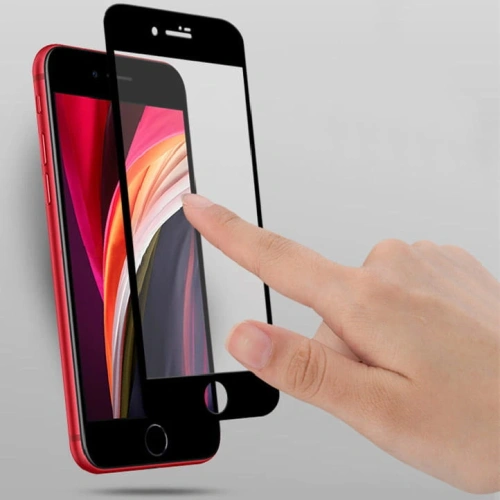 Buy Bizon Glass Edge tempered glass - [2 PACK] + lens protection Apple iPhone SE 2022/2020 8/7 black - BIZ281 - {ean13} - Home Screen Store Europe