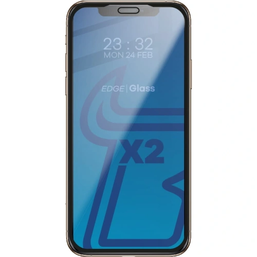 Kup Tvrdé sklo Bizon Glass Edge - [2 PACK] + ochrana na objektiv Apple iPhone Xs / X černé - BIZ283 - {ean13} - Sklep Home Screen