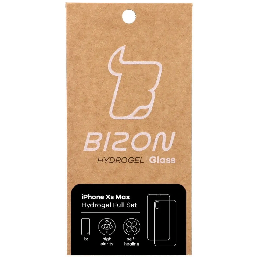 Folia hydrożelowa na tył i przód Bizon Glass Hydrogel Apple iPhone Xs Max