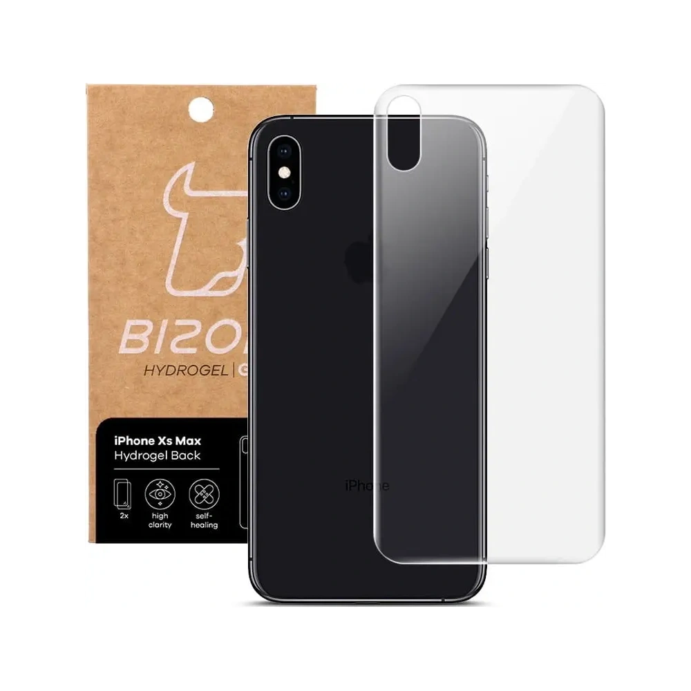 Folia hydrożelowa na tył Bizon Glass Hydrogel Apple iPhone Xs Max [2 PACK]