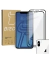 Szkło hartowane Bizon Glass Edge CF - [2 PACK] + ochrona na obiektyw Apple iPhone Xs Max czarne