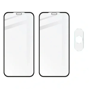 Kup Bizon Glass Edge CF gehärtetes Glas - [2 PACK] + Linsenschutz Apple iPhone Xs Max schwarz - BIZ291 - {ean13} - Sklep Home Screen