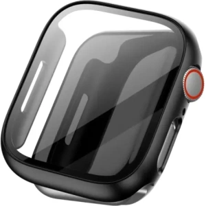 Kup Bizon Case Case + Glass Set Apple Watch 8/7 41mm schwarz - BIZ293 - {ean13} - Sklep Home Screen