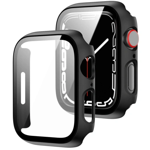 Kup Bizon Case Case + Üveg Készlet Apple Watch 8/7 41mm fekete - BIZ293 - {ean13} - Sklep Home Screen
