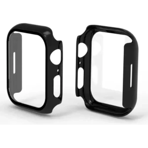 Kup Bizon Case Case + Glass Set Apple Watch 8/7 41mm schwarz - BIZ293 - {ean13} - Sklep Home Screen