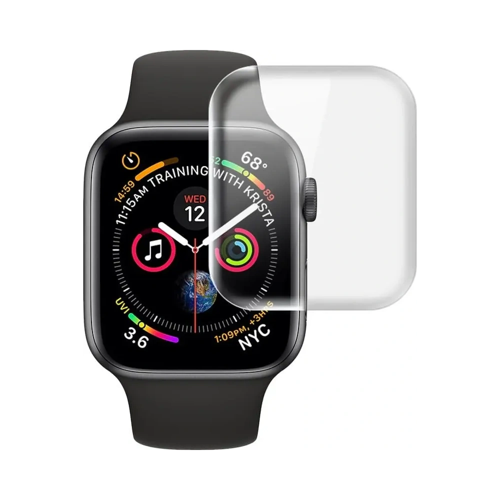 Folia hydrożelowa na ekran Bizon Glass Hydrogel v2 Apple Watch 8/7 41mm [2 PACK]