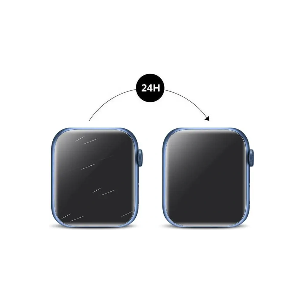 Folia hydrożelowa na ekran Bizon Glass Hydrogel v2 Apple Watch 8/7 41mm [2 PACK]