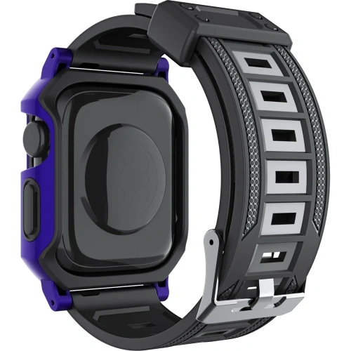 Kup Etui z paskiem Bizon Strap + Case Watch Armor do Apple Watch 40 / 41mm fioletowe - BIZ295 - {ean13} - Sklep Home Screen